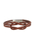 Hermès B Hermès Brown with Silver Calf Leather Atame Knot Bracelet France