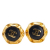 Chanel B Chanel Gold Gold Plated Metal and Acrylic CC Hexagon Clip On Earrings France
