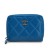 Chanel B Chanel Blue Caviar Leather Leather CC Quilted Caviar Zip Coin Purse Italy