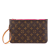 Louis Vuitton B Louis Vuitton Brown Monogram Canvas Fabric Monogram Neverfull Pouch France
