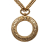 Chanel B Chanel Gold Gold Plated Metal Loupe Magnifying Glass Pendant Necklace France