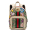 Gucci B Gucci Brown Beige Coated Canvas Fabric Small GG Supreme Flora Ophidia Backpack Italy