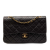 Chanel B Chanel Black Lambskin Leather Leather Medium Classic Lambskin Double Flap France