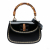 Gucci Bamboo Medium Leather Top-Handle Handbag Black