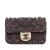 Chanel B Chanel Blue Navy with Red Tweed Fabric CC Quilted Single Flap Italy