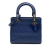 Christian Dior B Dior Blue Dark Blue Calf Leather Medium Ultra Matte skin Embossed Cannage Lady Dior Italy