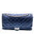 Chanel AB Chanel Blue Calf Leather Metallic Quilted Aged skin Reissue 2.55 Double Flap 227 France