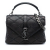 Saint Laurent Medium Quilted Diamond Iridescent Calfskin Monogram Studded College Satchel