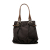 Celine B Celine Brown Dark Brown Canvas Fabric Embossed Leather Trimmed Macadam Vertical Tote China
