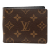 Louis Vuitton AB Louis Vuitton Brown Monogram Canvas Fabric Monogram Multiple Wallet France