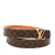 Louis Vuitton AB Louis Vuitton Brown Monogram Canvas Fabric Monogram LV Initiales Belt France