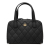 Chanel B Chanel Black Calf Leather CC Quilted skin Wild Stitch Handbag Italy