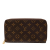 Louis Vuitton B Louis Vuitton Brown Monogram Canvas Fabric Monogram Zippy Organizer Wallet Spain