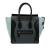 Celine B Celine Blue Dark Blue Calf Leather Micro Tricolor Nubuck and Drummed skin Luggage Tote Italy