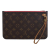 Louis Vuitton AB Louis Vuitton Brown Monogram Canvas Fabric Monogram Neverfull Pouch Spain
