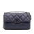 Chanel B Chanel Blue Midnight Blue Lambskin Leather Leather Mini Double Stitch Hamptons Flap France