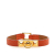 Hermès B Hermès Orange with Gold Calf Leather Epsom Rivale Mini Bracelet France