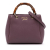 Gucci B Gucci Purple Calf Leather Mini skin Bamboo Shopper Satchel Italy
