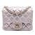 Chanel B Chanel Pink Rose Gold Calf Leather Mini Square Classic Iridescent skin Single Flap Italy
