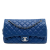 Chanel AB Chanel Blue Caviar Leather Leather Jumbo Quilted Caviar Easy Flap Italy