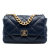 Chanel AB Chanel Blue Navy Lambskin Leather Leather Large Lambskin 19 Flap France