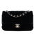 Chanel B Chanel Black Velvet Fabric Mini Rectangular Classic Single Flap France