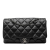 Chanel AB Chanel Black Lambskin Leather Leather Jumbo Classic Lambskin 3 Compartment Flap Italy