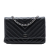 Chanel AB Chanel Black Caviar Leather Leather CC Chevron Caviar Wallet On Chain Italy