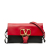 Valentino AB Valentino Red with Black Calf Leather VRing Crossbody Italy