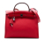 Hermès AB Hermès Red Canvas Fabric Toile Herbag Zip 31 France