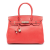 Hermès B Hermès Red with Brown Calf Leather Epsom Candy Verso Birkin Retourne 35 France