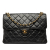 Chanel B Chanel Black Lambskin Leather Leather Jumbo Quilted Lambskin Double Sided Flap France