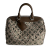 Louis Vuitton Speedy 30 Canvas Sequin Trunk Handbag Brown