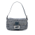 Fendi B Fendi Gray Canvas Fabric Zucchino Baguette Italy