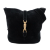 Gucci B Gucci Black Suede Leather Soft Jackie Bucket Bag Italy