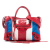Balenciaga Red Lambskin Leather Leather Small Lambskin Motocross Classic Striped City Satchel Italy