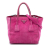 Prada B Prada Pink Hot Pink Suede Leather Small Scamosciato Twin Pocket Satchel Italy