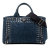 Prada B Prada Blue Denim Denim Fabric Canapa Bijoux Satchel India