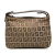 Fendi B Fendi Brown Light Brown Canvas Fabric Zucchino Handbag Italy