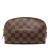 Louis Vuitton AB Louis Vuitton Brown Coated Canvas Fabric Damier Ebene Cosmetic Pouch PM France