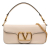 Valentino AB Valentino White Calf Leather skin VLogo Loco Satchel Italy