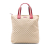 Gucci AB Gucci Brown Beige with Red Canvas Fabric GG Web Tote Italy