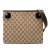 Gucci B Gucci Brown Beige Canvas Fabric GG Eclipse Crossbody Italy