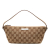 Gucci B Gucci Brown Beige Canvas Fabric GG Boat Italy