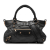 Balenciaga B Balenciaga Black Lambskin Leather Leather Lambskin Motocross Giant 12 First Satchel Italy