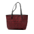 Fendi AB Fendi Red Dark Red Canvas Fabric Zucchino Roll Tote Italy