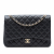 Chanel Classic Double Flap Maxi Caviar Leather Quilted Shoulder Bag Black