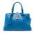 Bottega Veneta AB Bottega Veneta Blue Nappa Leather Leather Small Nappa Intrecciato Roma Satchel Italy