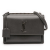 Saint Laurent AB Saint Laurent Gray Dark Gray Calf Leather Medium Monogram Sunset Crossbody Italy