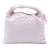 Bottega Veneta AB Bottega Veneta Pink Light Pink Calf Leather Mini skin Intrecciato Hop Satchel Italy